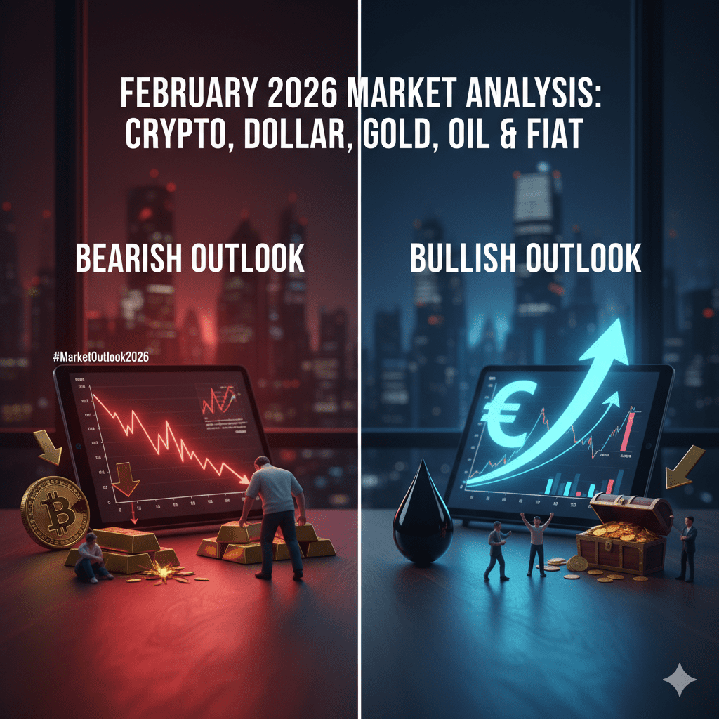 February 2026 Market Analysis: Crypto, Dollar, Gold, Oil & Fiat
